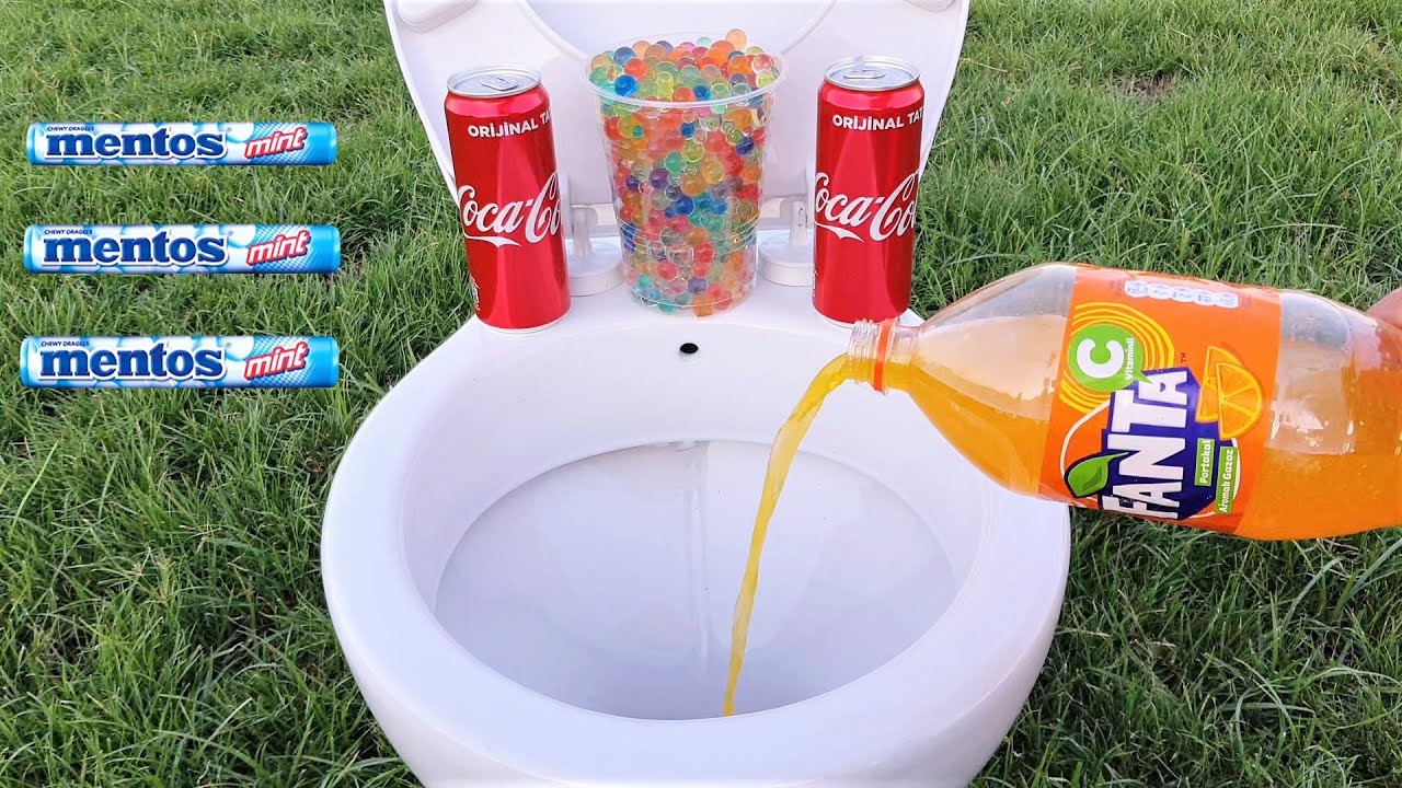 Experiment Closet, Fanta, Coca Cola, Pepsi and Mentos