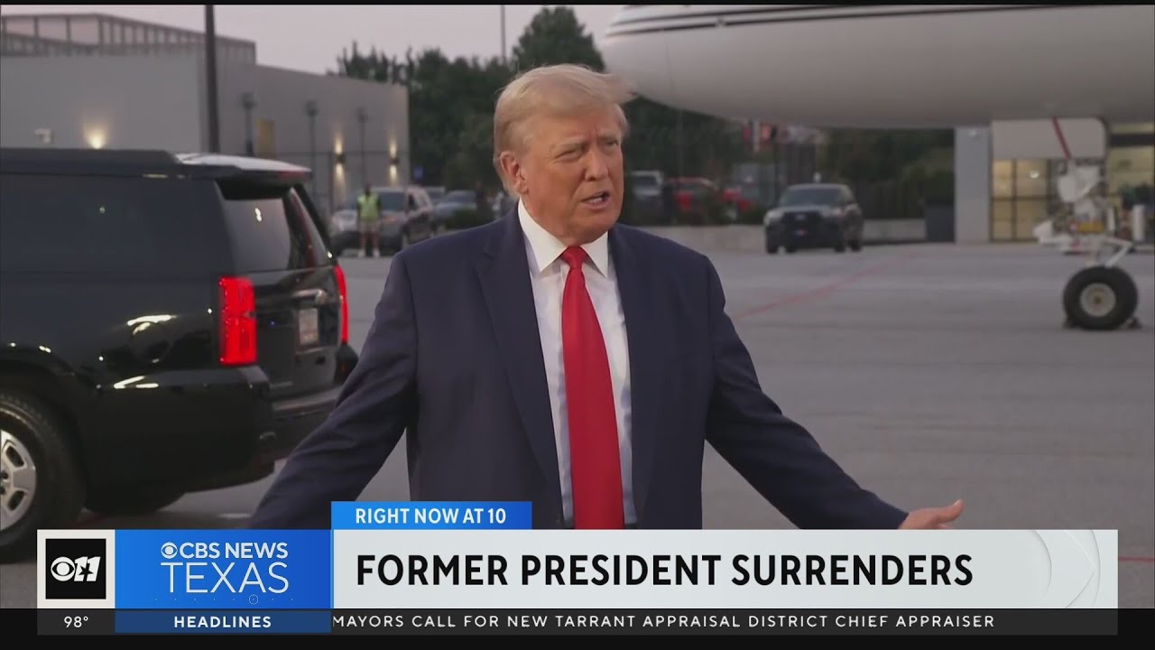 Trump surrenders at Fulton County jail in Georgia election case