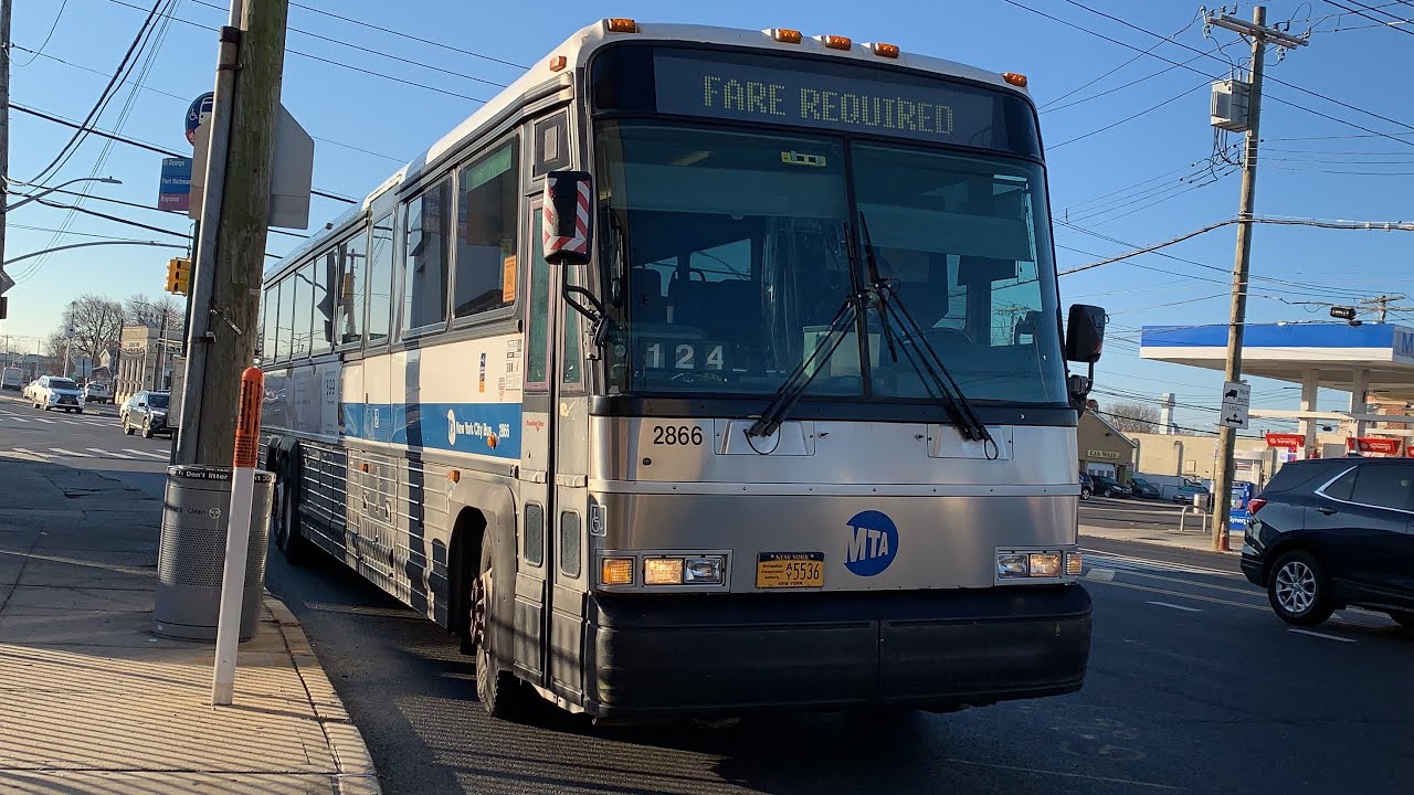 Midtown Bound 2002 MCI D4500 2866 SIM8 Express Bus From Victory Blvd To 47th St
