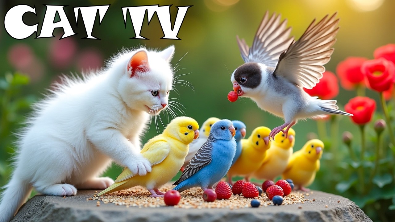 (NO ADS) CAT TV ENTERTAIN YOUR CAT 📺😽 Zoomy Birds Jitter Across Branches 🐦💥 Relaxing Bird Sounds