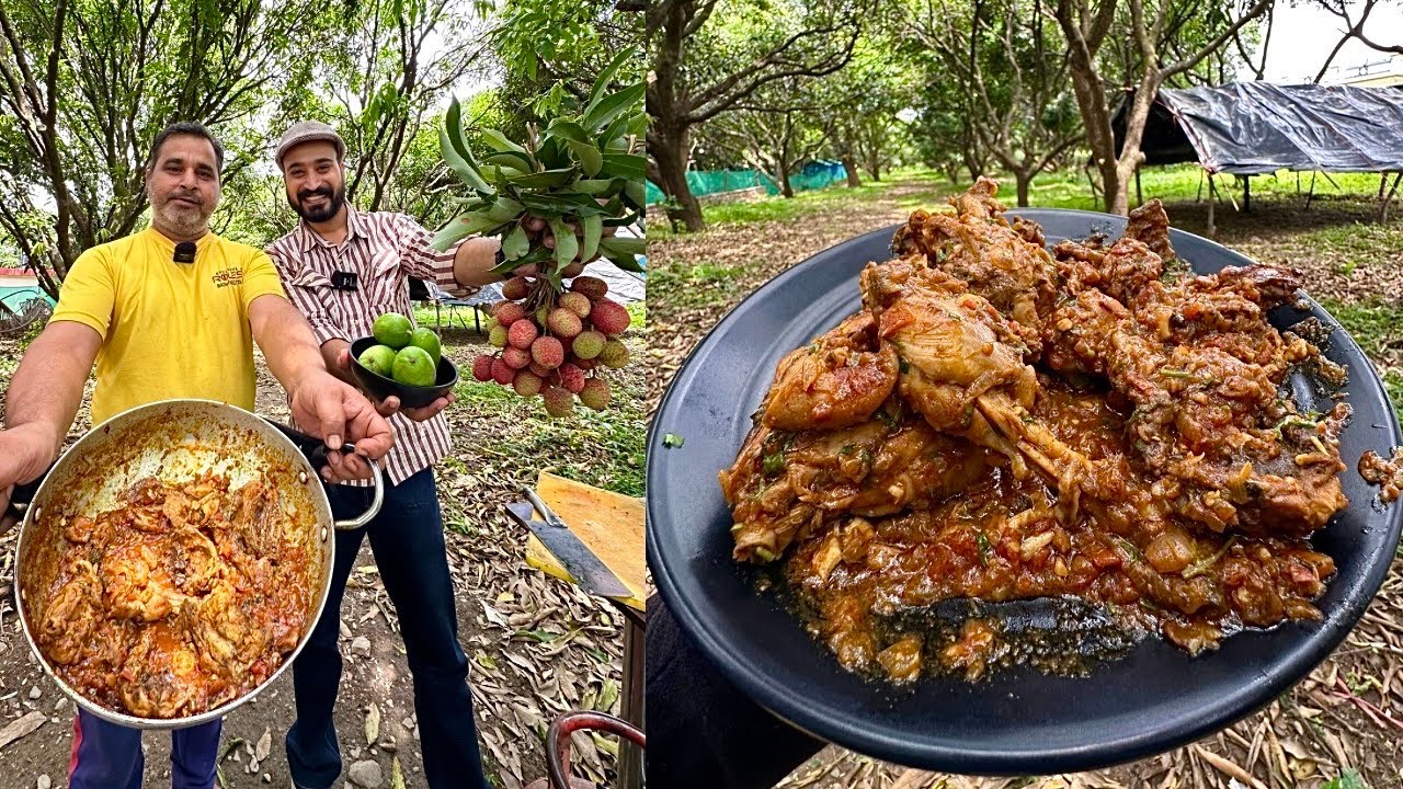 Mango & Lychee से बनाते है पहाड़ी चिकेन की शानदार रेसिपी लोग गाड़िया रोक कर खाते है फ्रेश Chicken 🔥