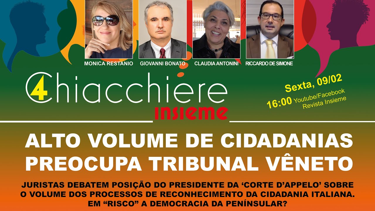 INSIEME AO VIVO |Muitas  cidadanias preocupam tribunal de Veneza