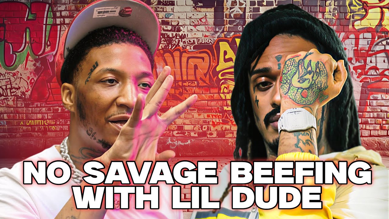 No Savage on live beefing with lil dude 
