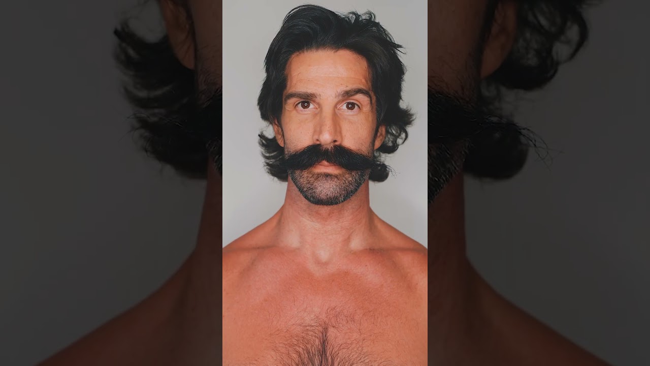 Beard to Mustache Shave Transformation #beard #mustache