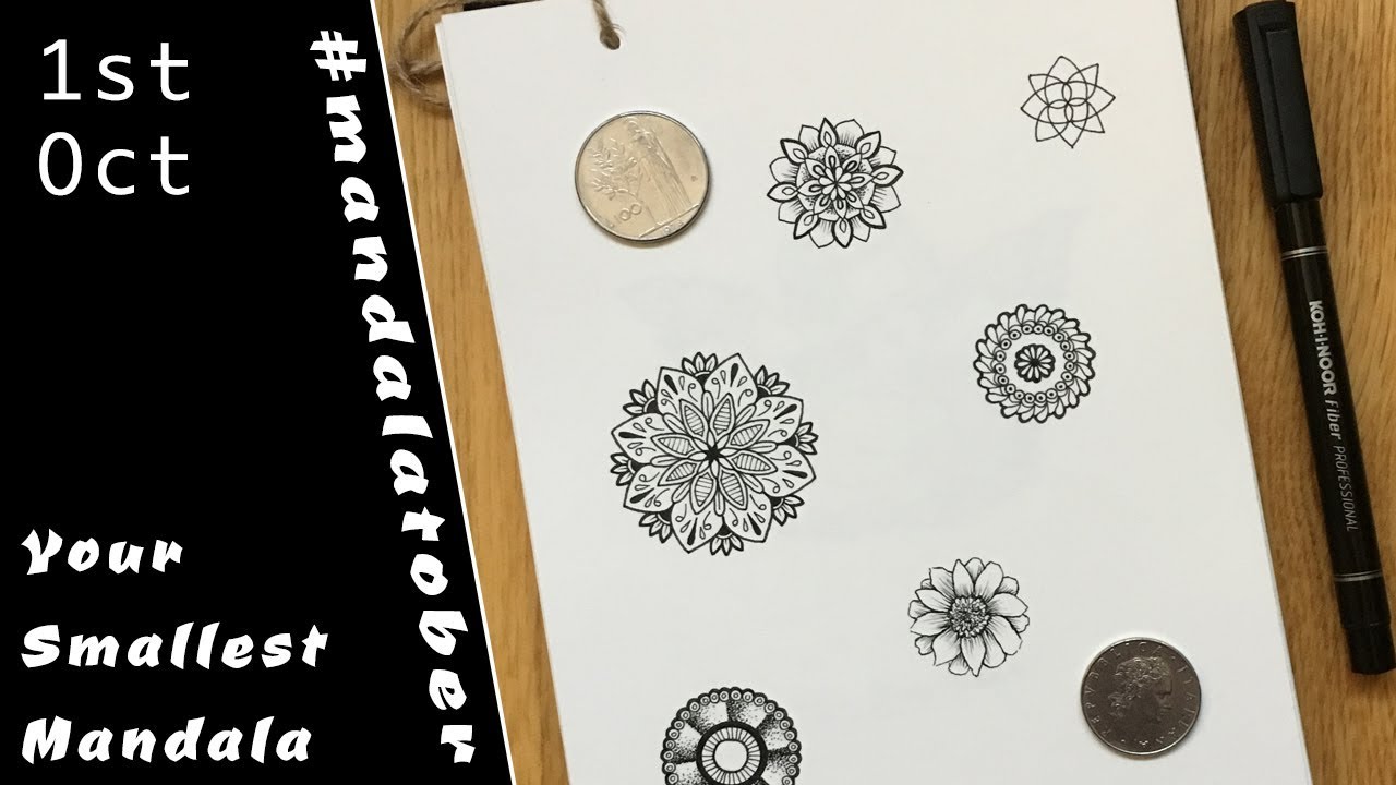 MANDALATOBER18: Your Smallest Mandala! (1st day)