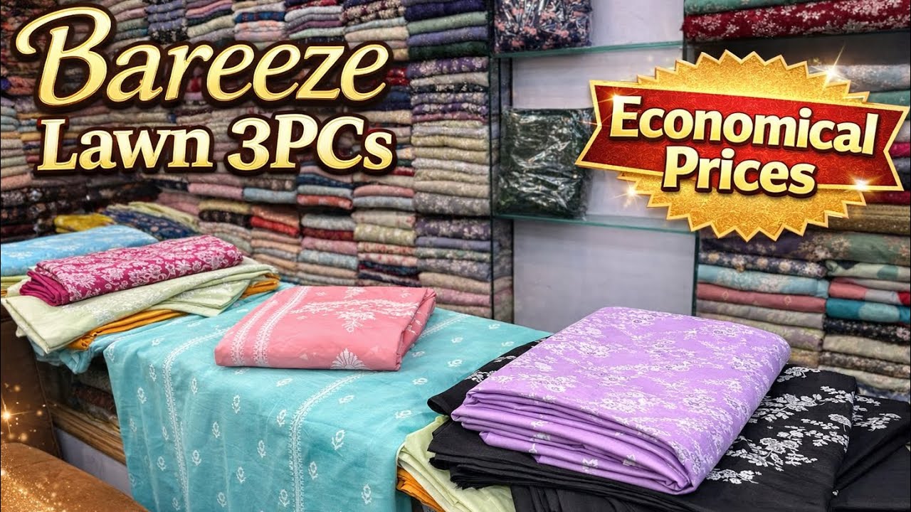Bareeze Lawn 3ps | Latest Beautiful Summer Collection by BS by Arshad Fabrics🇵🇰❤️ 