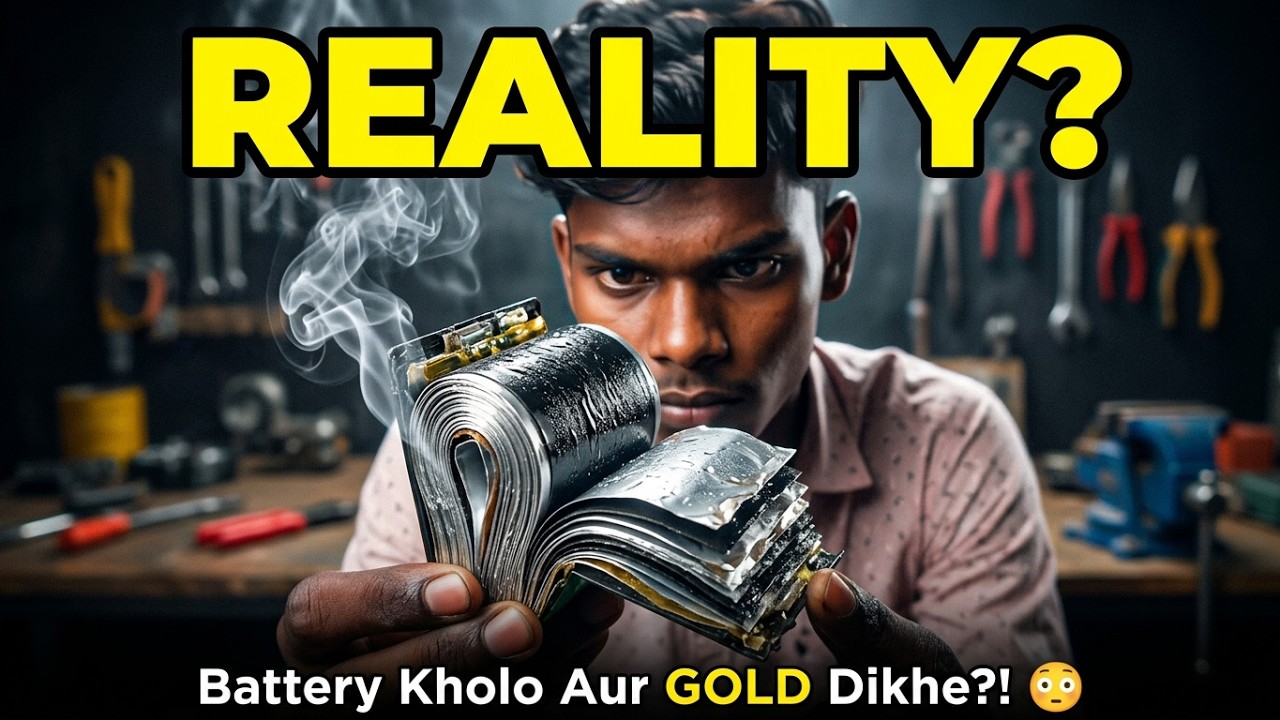 Battery Kholo Aur GOLD Dikhe?! 😳 Lithium Battery ka Asli Sach