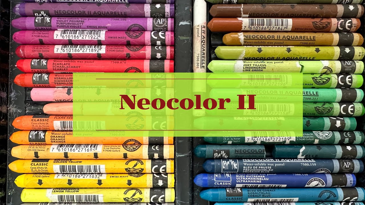 Neocolor II ideas and review- pastel use tips and techniques in mixed media plus sketchbook examples