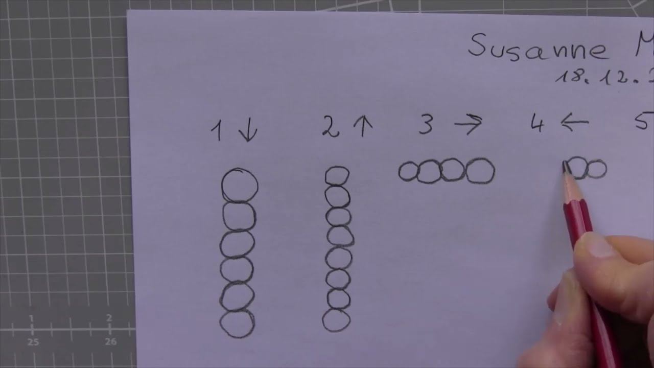 Freihand quilten ohne Vorzeichnung 1 - Freehand quilting without preliminary drawing 1