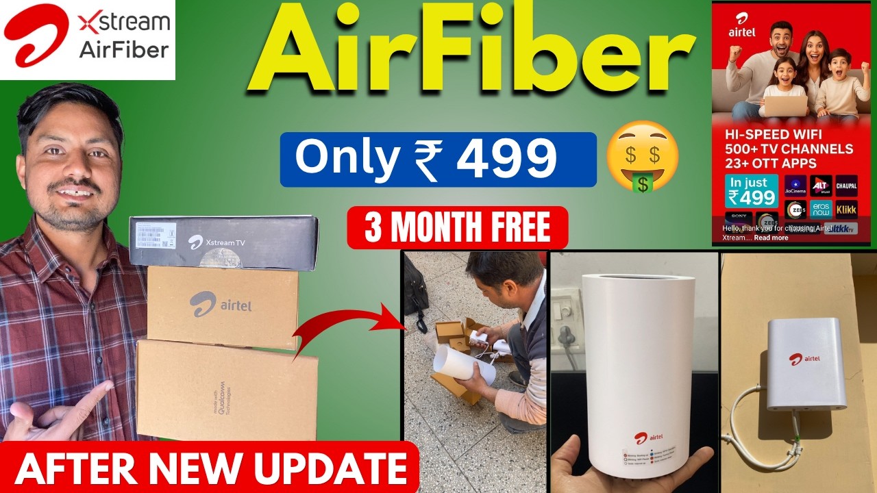 Airtel AirFiber Kaise Lagwaye? 😱 Free Installation New Plan + 22 OTT Apps Full Details 2026