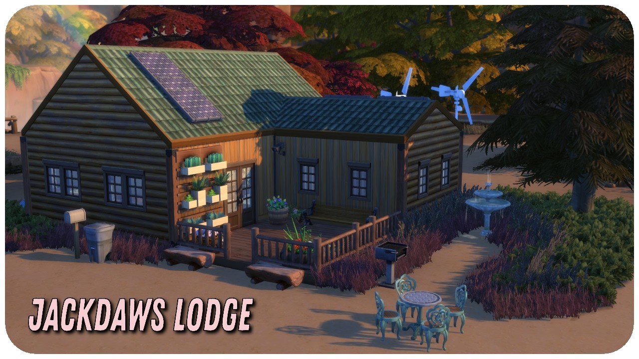 Jackdaws Lodge: Secret Stairway Leads to Hidden Bunker! | The Sims 4 Speed Build