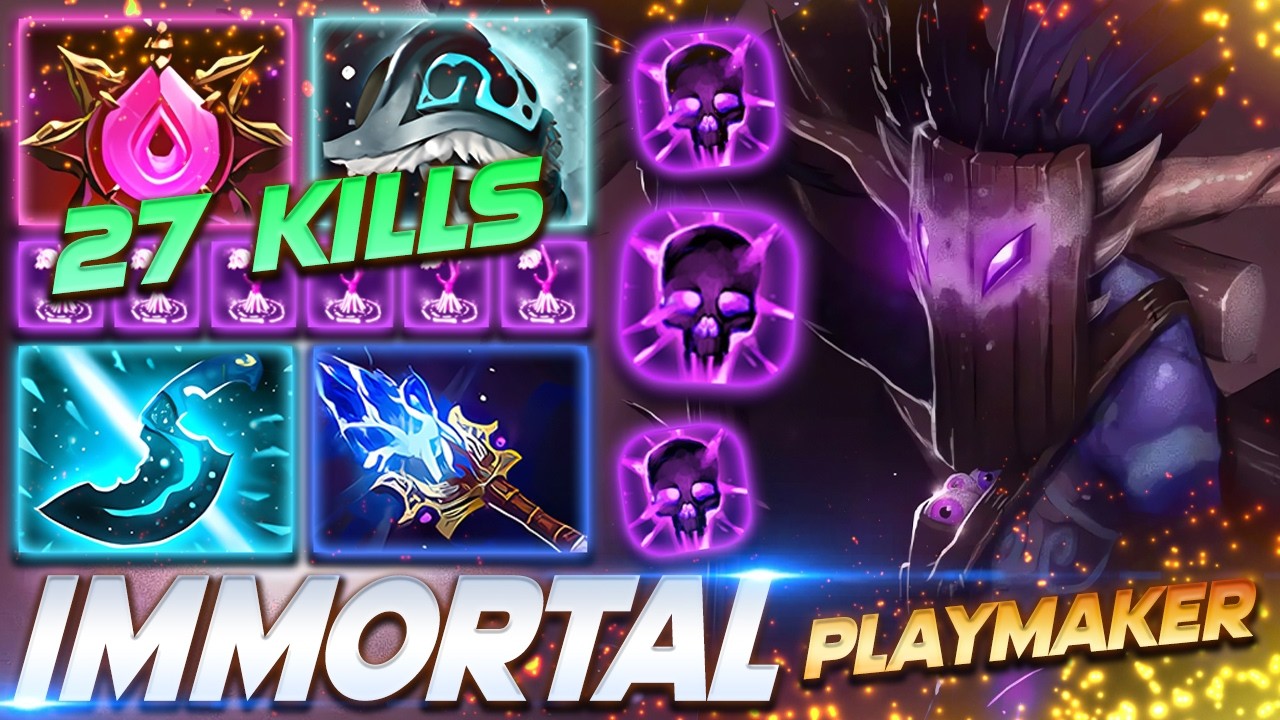 Witch Doctor 27 KILLS - PLAYMAKER - Dota 2 Pro Gameplay [Watch & Learn]