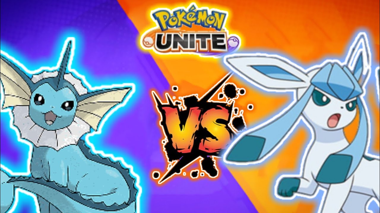 Vaporeon vs Glaceon | Pokemon unite gameplay | who will win 🤯