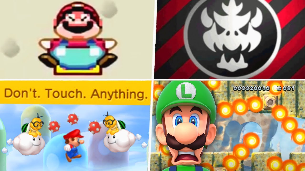 Evolution of Unfair 2D Super Mario Levels (1985 - 2021)