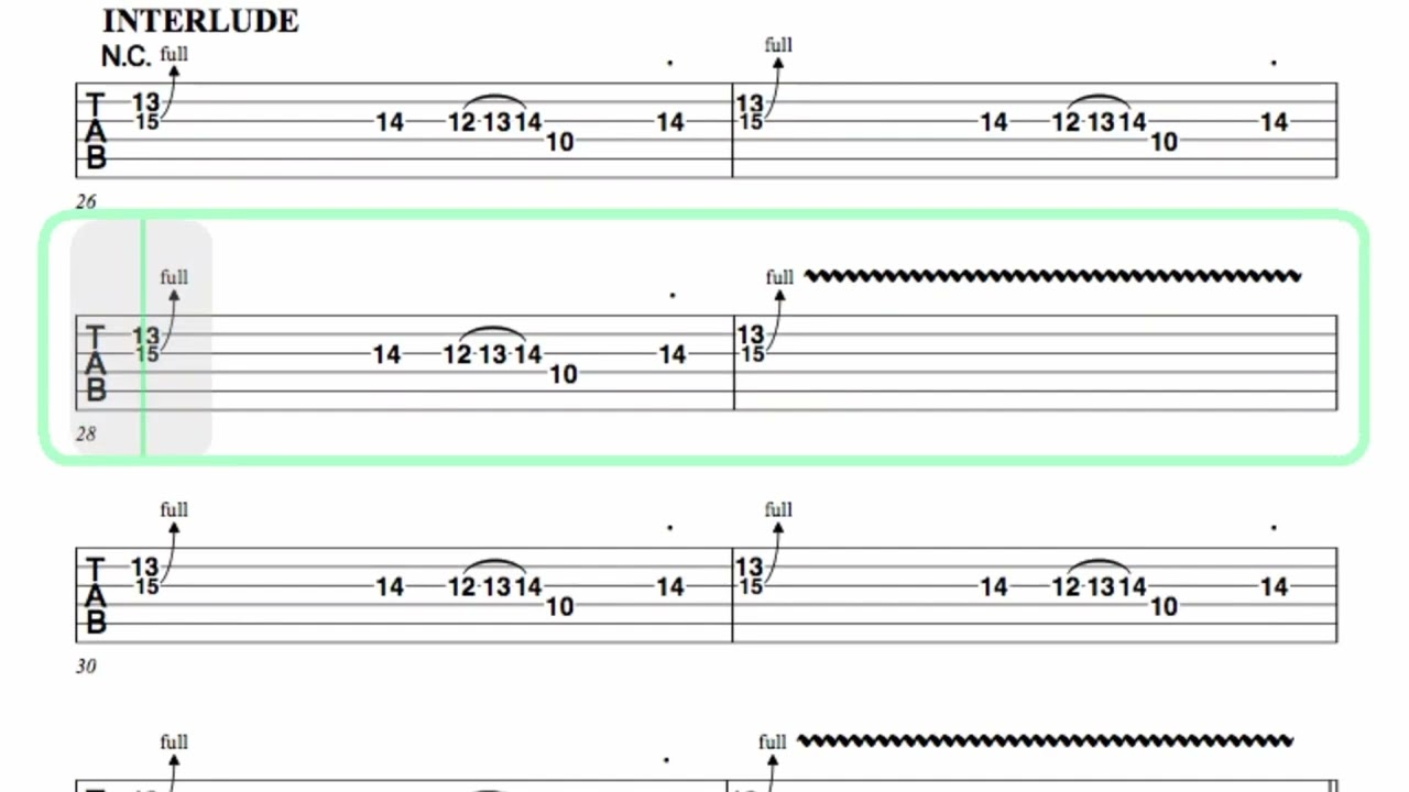 THE JACKSON 5 ● Dancing Machine [ Isolated Guitar 1 + TAB ]