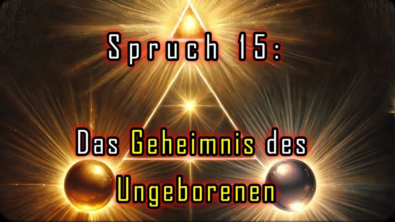 Das Geheimnis des Ungeborenen - Thomasevangelium Spruch 15