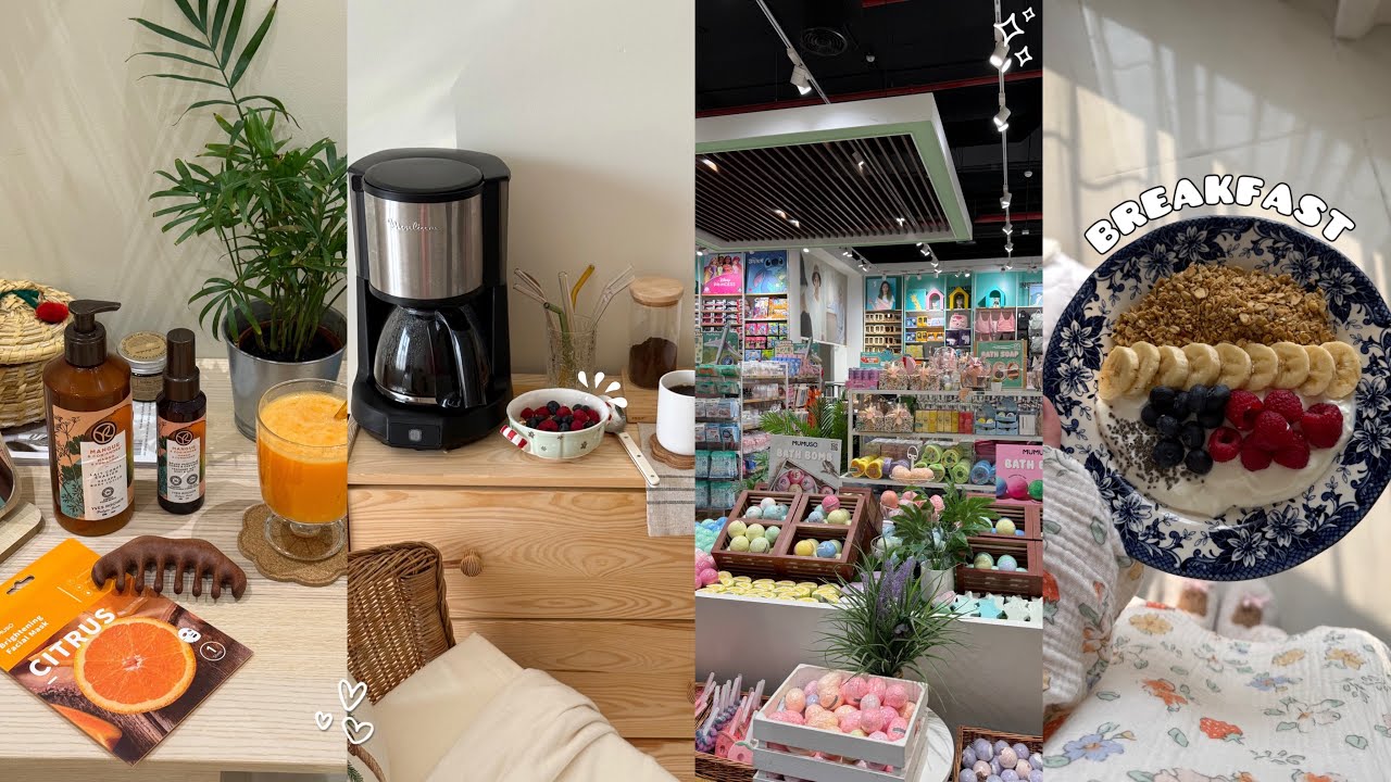 فلوق • يوميات 🎀 • مشتريات 🛍️ • فطور 🍳• ماسك السدر 🌱 • 