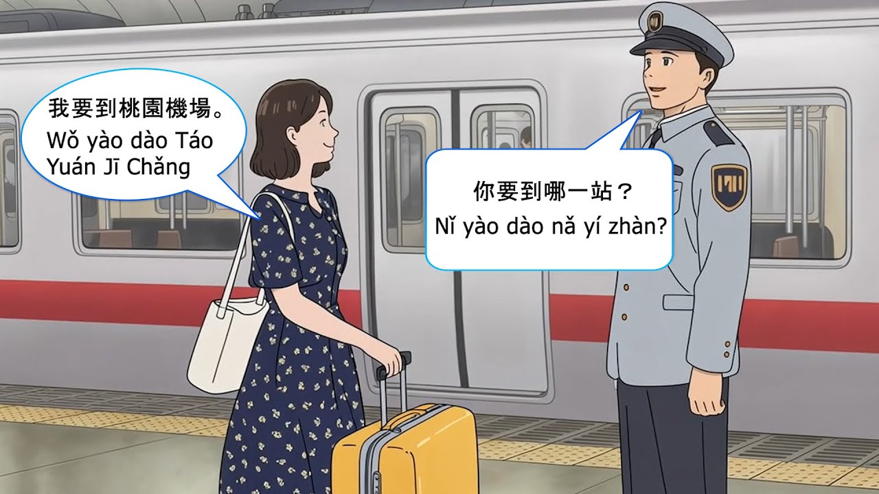 捷運中文全攻略 | MRT Guide  For Travel, Transfer & Exit | Traditional Chinese Conversation For Beginners