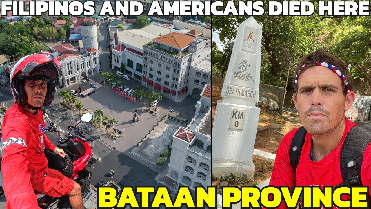 FILIPINO AND AMERICAN WAR HISTORY - Bataan Death March (Philippines Motor Vlog)