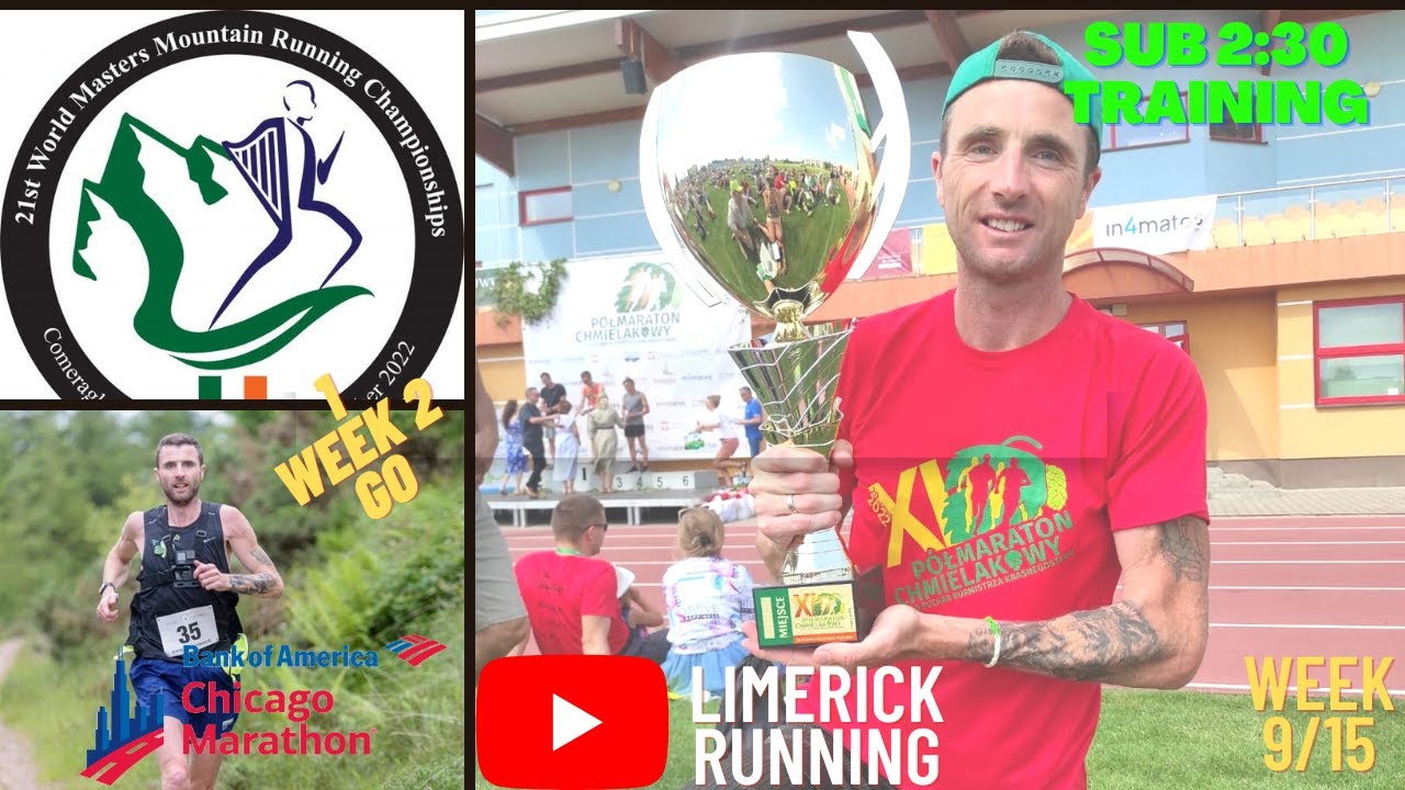 Taper time..Limerick Running Sub 2:30 Chicago Marathon  Vlog Week 9/15 #chicagomarathon