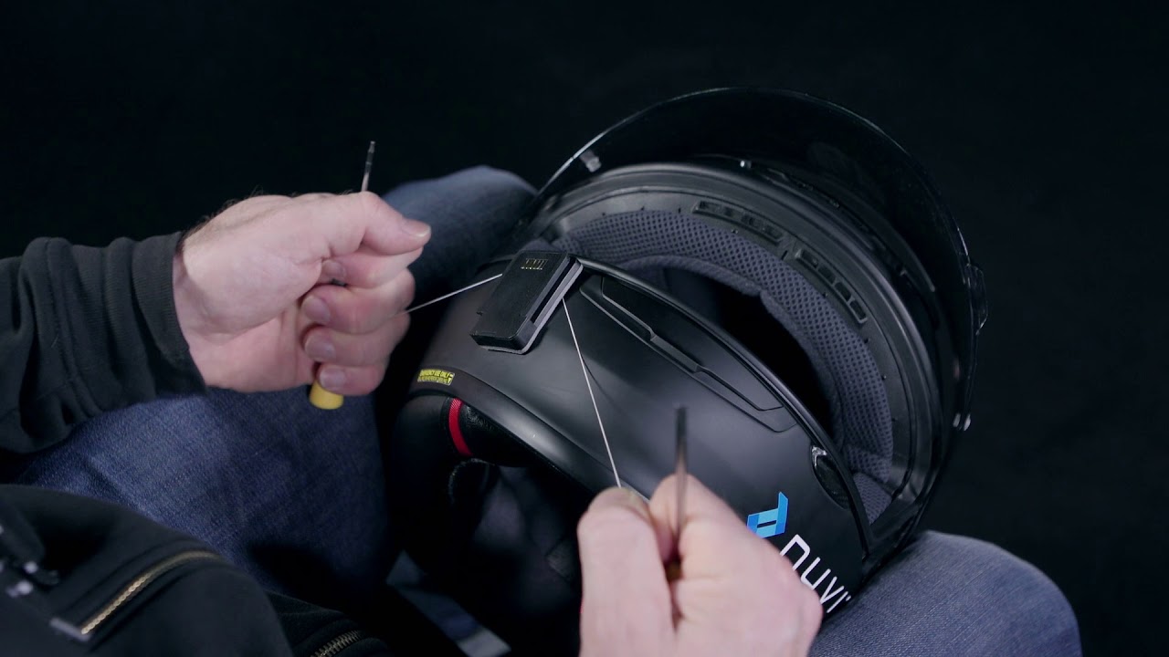 NUVIZ DIY - Helmet mount removal with dental floss