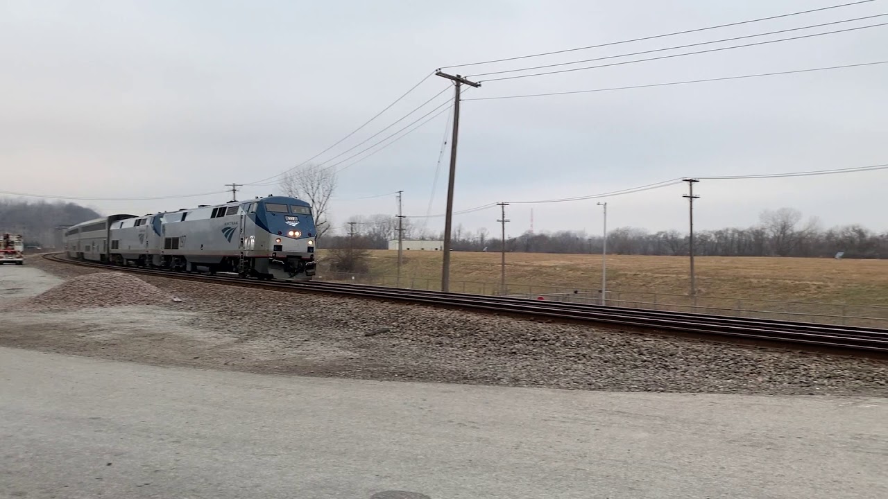 Fast Amtrak Southwest Chief w/ a Rare Fouled K5L Horn!