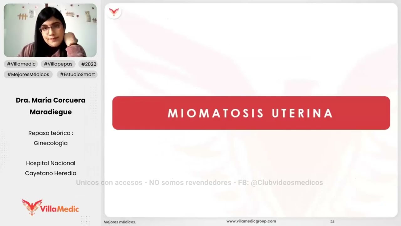MIOMATOSIS UTERINA - GINECOLOGÍA - VILLAMEDIC