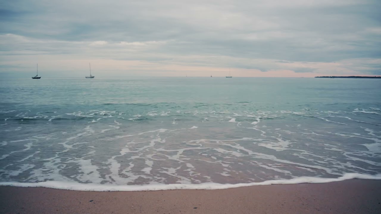 ASMR Sea Waves at Pablo Picasso Beach | Golfe-Juan Vallauris, France | 30 Nov 2025