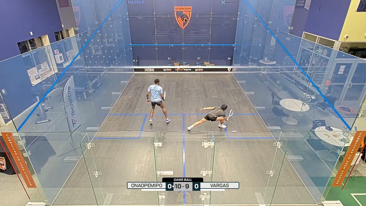 Adegoke Onaopemipo VS Leo Vargas | Squash Inspire – Men’s $6K Challenger 2024 | Quarter Final