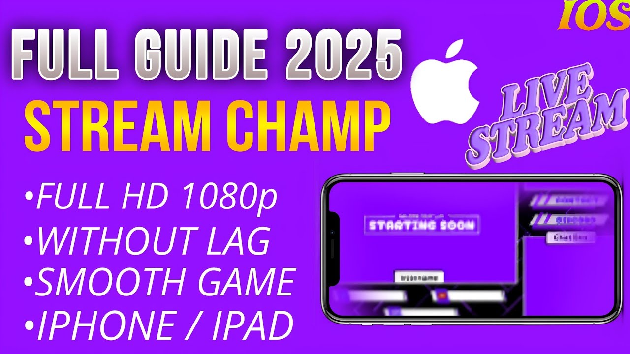 iPhone/iPad Se Live Stream Kaise Kare? | StreamChamp Full Guide#ios #livestream