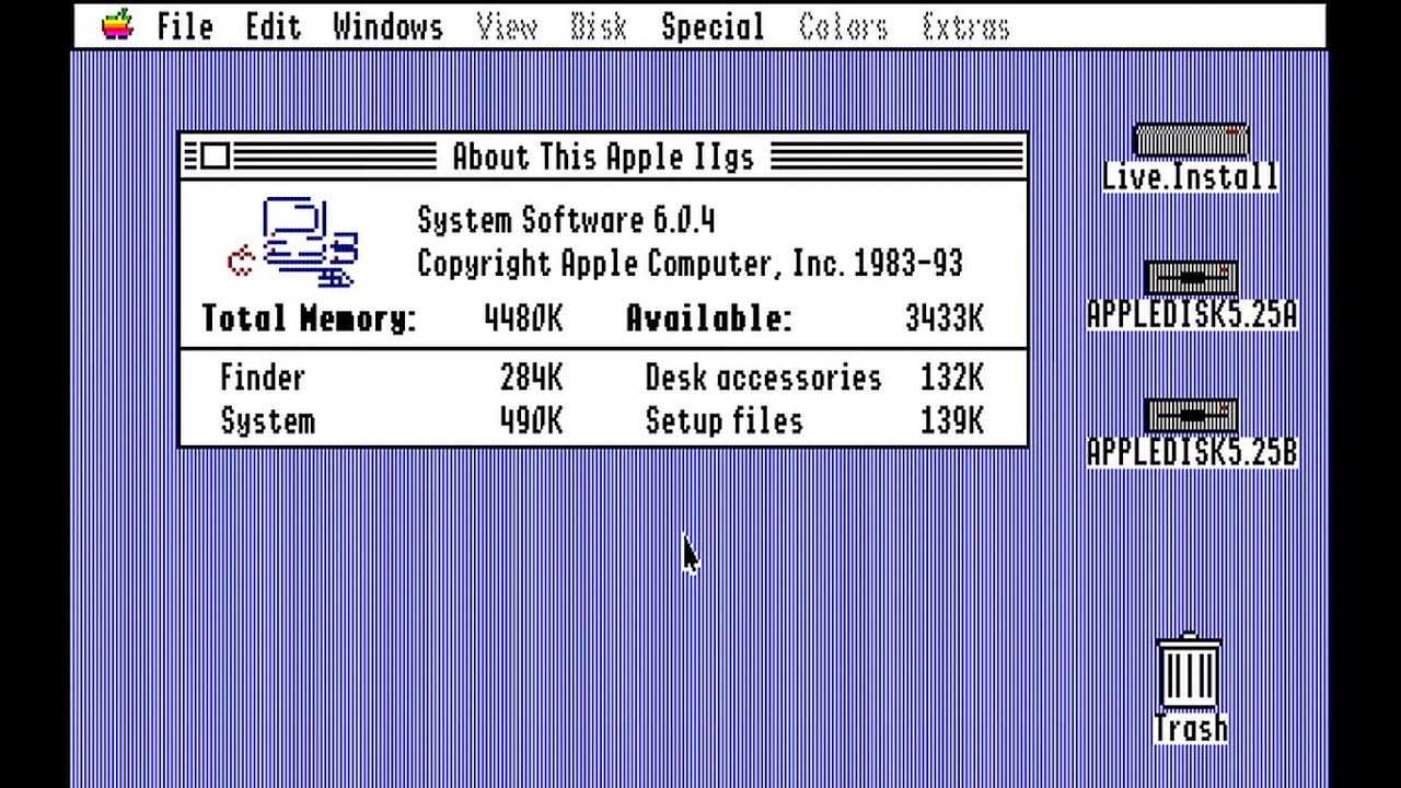 Apple GS/OS v4.02 - System Software 6.0.4 (2017 Apple Computer)