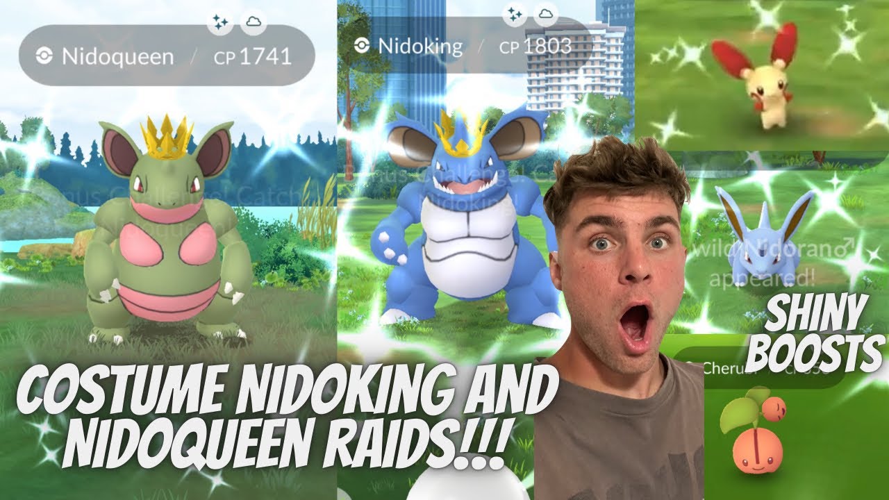✨Shiny Spinda Hunt, Costume Nidoking & Nidoqueen RAIDS, Shiny Boosts and More LIVE in Pokemon Go!✨