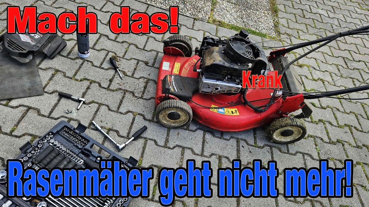 Rasenmäher geht nicht mehr an - Briggs & Stratton Motor - Prüfe das!