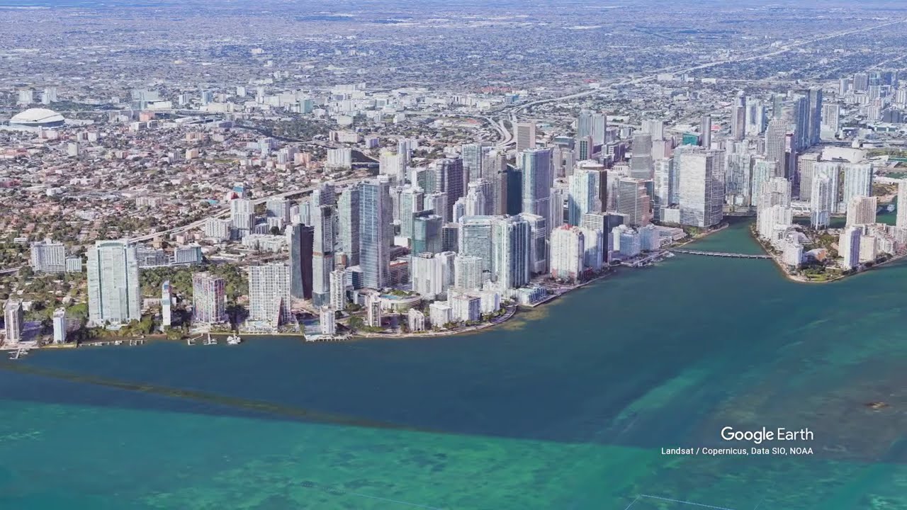 Miami Aerial View 3D  Stunning 4K Drone Tour of Florida’s Coastal Paradise