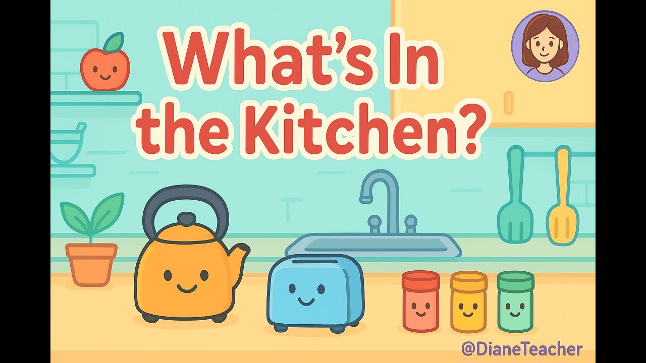 What's In the Kitchen? - utensils and appliances vocabulary song