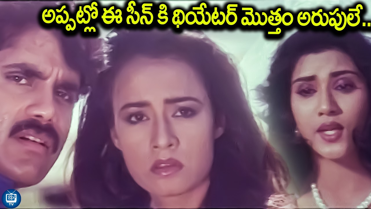 అప్పట్లో ఈ సీన్ కి థియేటర్ మొత్తం అరుపులే| Nagarjuna, Amala and Vani Viswanath Best Scene | iDreamTV