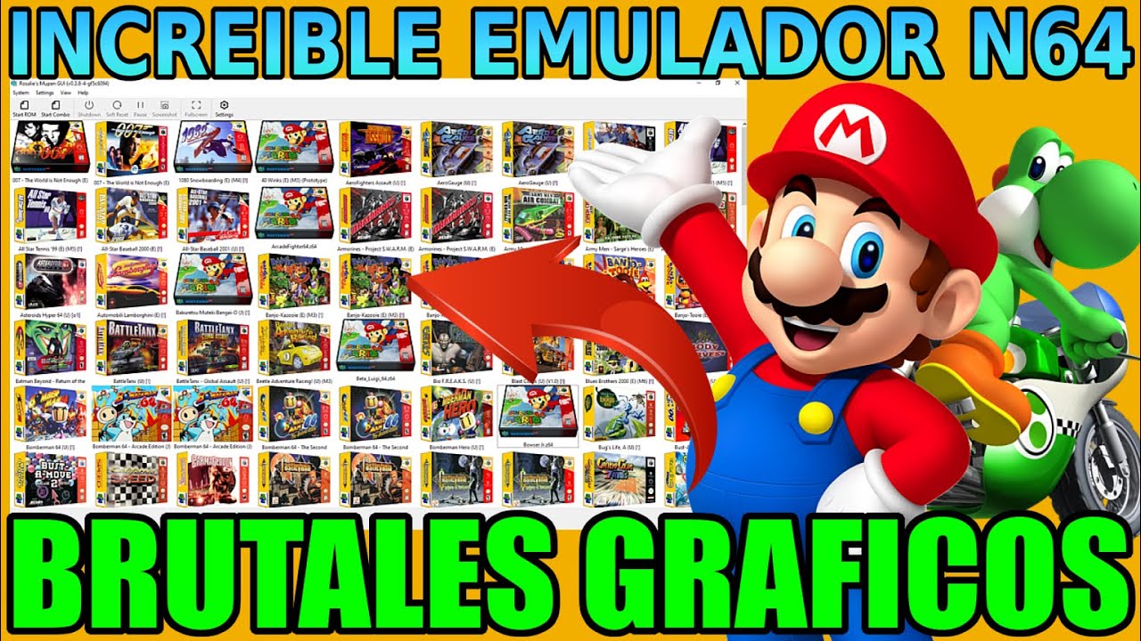 COMO DISFRUTAR DE SUPER MARIO KART 64 ULTRA HD EN PROJECT64/MUPEN64 Y LOS MARAVILLOSOS PROYECTOS HD