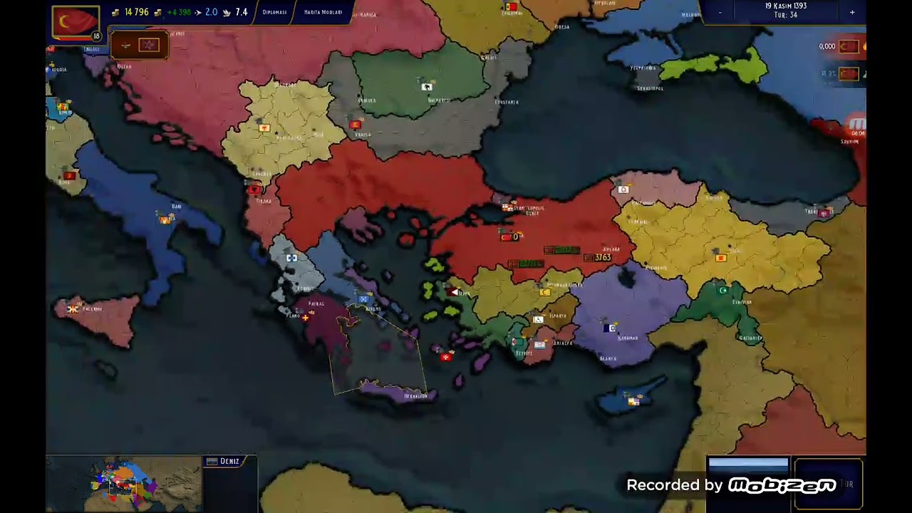 1399 Osmanlı Beyliği #1 Sultan 1.Alparslan HEDEF: KONSTANTİNOPOLİS 