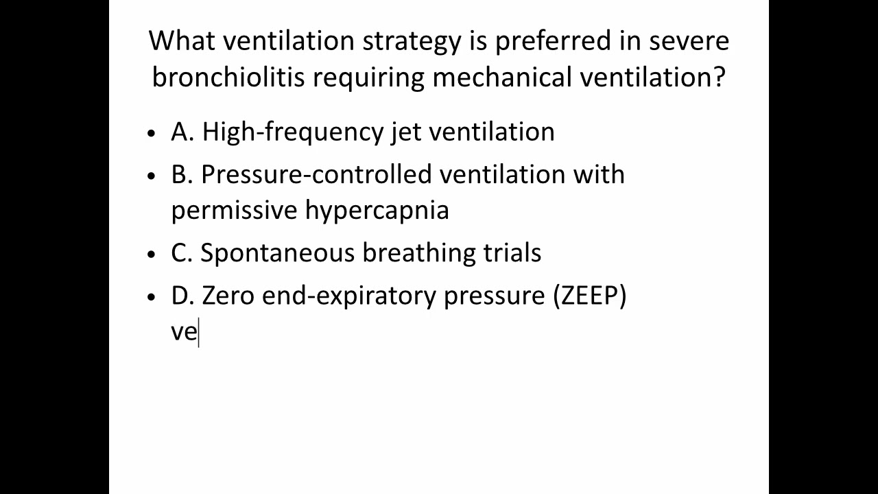 PICU Admission Criteria in Bronchiolitis