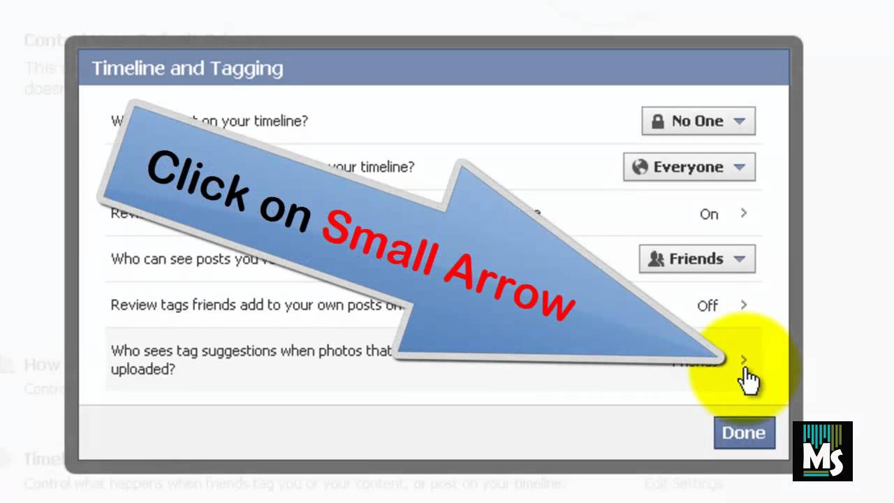 how to disable tag suggestion on facebook