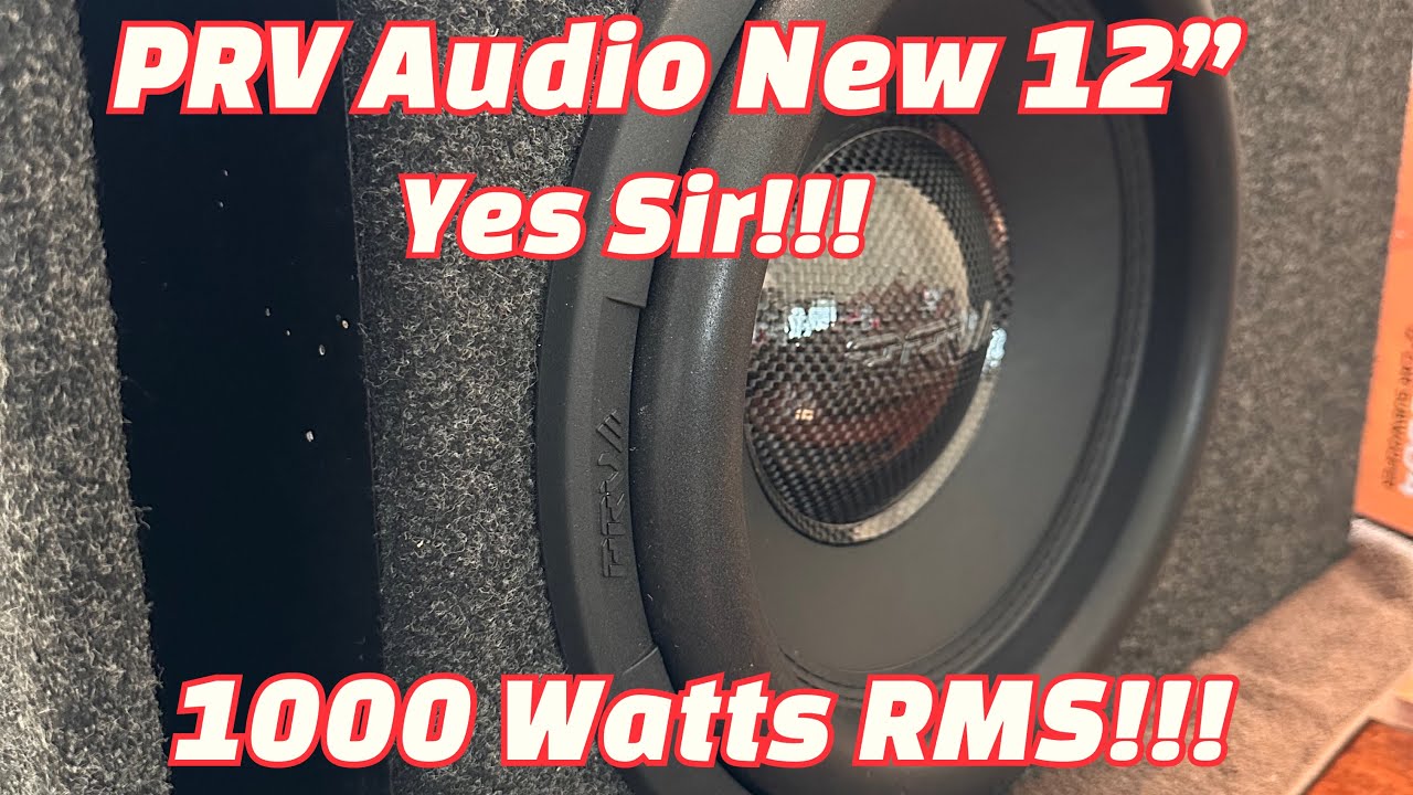 PRV Audio’s RS12-SUBD4 1000 Watts RMS 12” Subwoofer! 