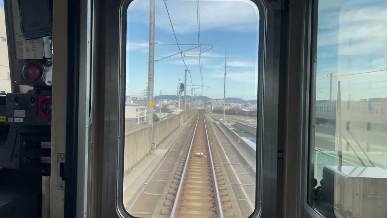 JR中央本線　勝川～春日井　前面展望　JR Chūō Main Line Kachigawa Station to Kasugai Station　(2022.12)