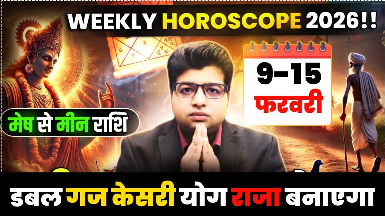 Saptahik Rashifal 09 TO 15 February 2026 | Weekly Prediction February | Weekly Horoscope |