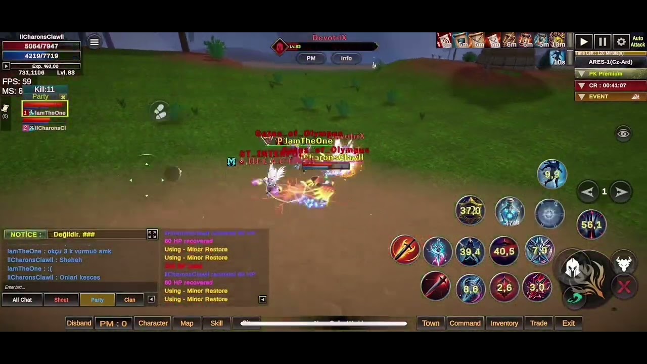 NOWA ONLINE WORLD 83 lvl ASAS PK !! llCharonsClawll