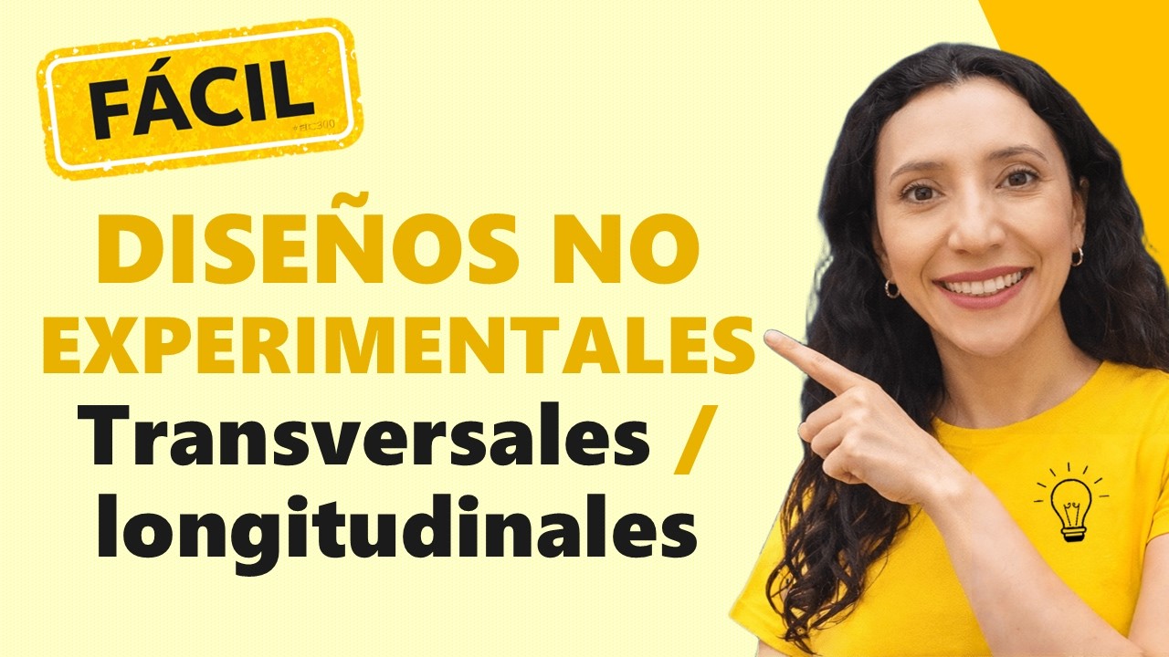 🤨🐶🐱Diseños no experimentales: investigación transversal y longitudinal - Investigar es fácil 😎