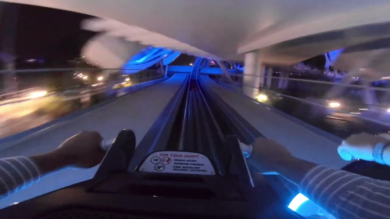 Tron Lightcycle/Run On-Ride Video - Magic Kingdom - Walt Disney World - 4k
