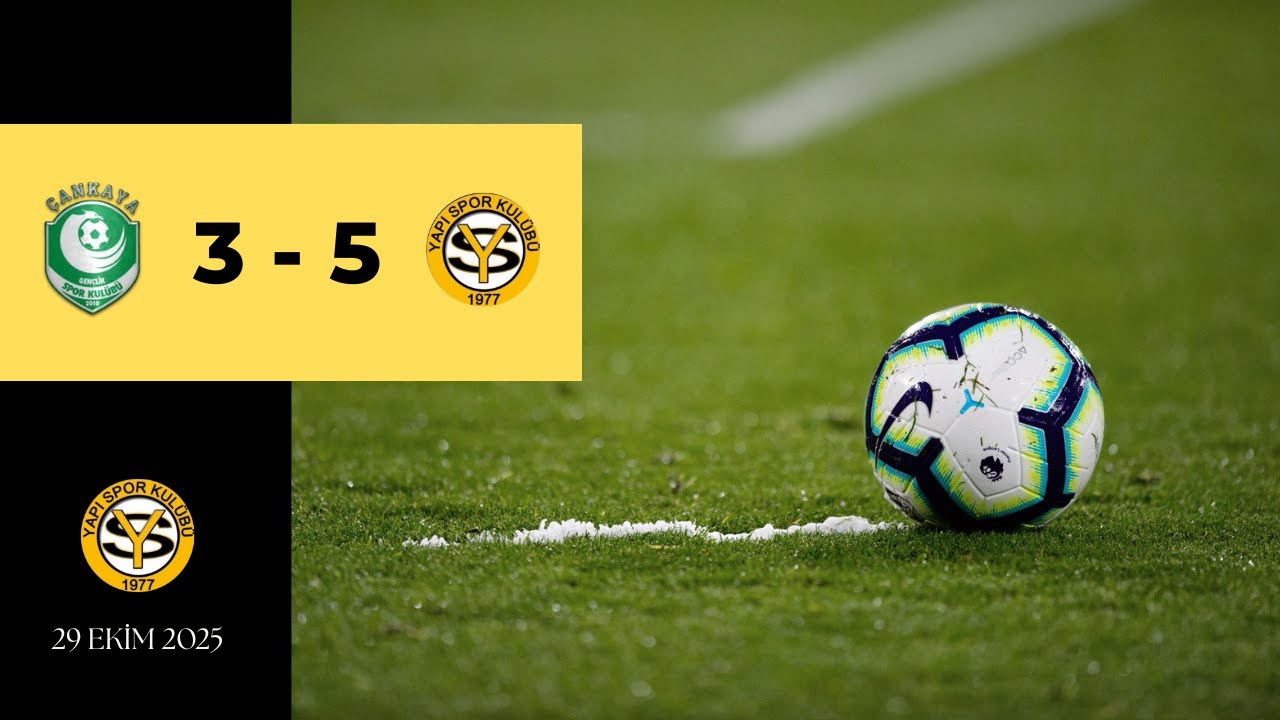 U16 Ma&ccedil; G&ouml;r&uuml;nt&uuml;leri &Ccedil;ınarspor 3 - 5 Yapıspor 29.10.25