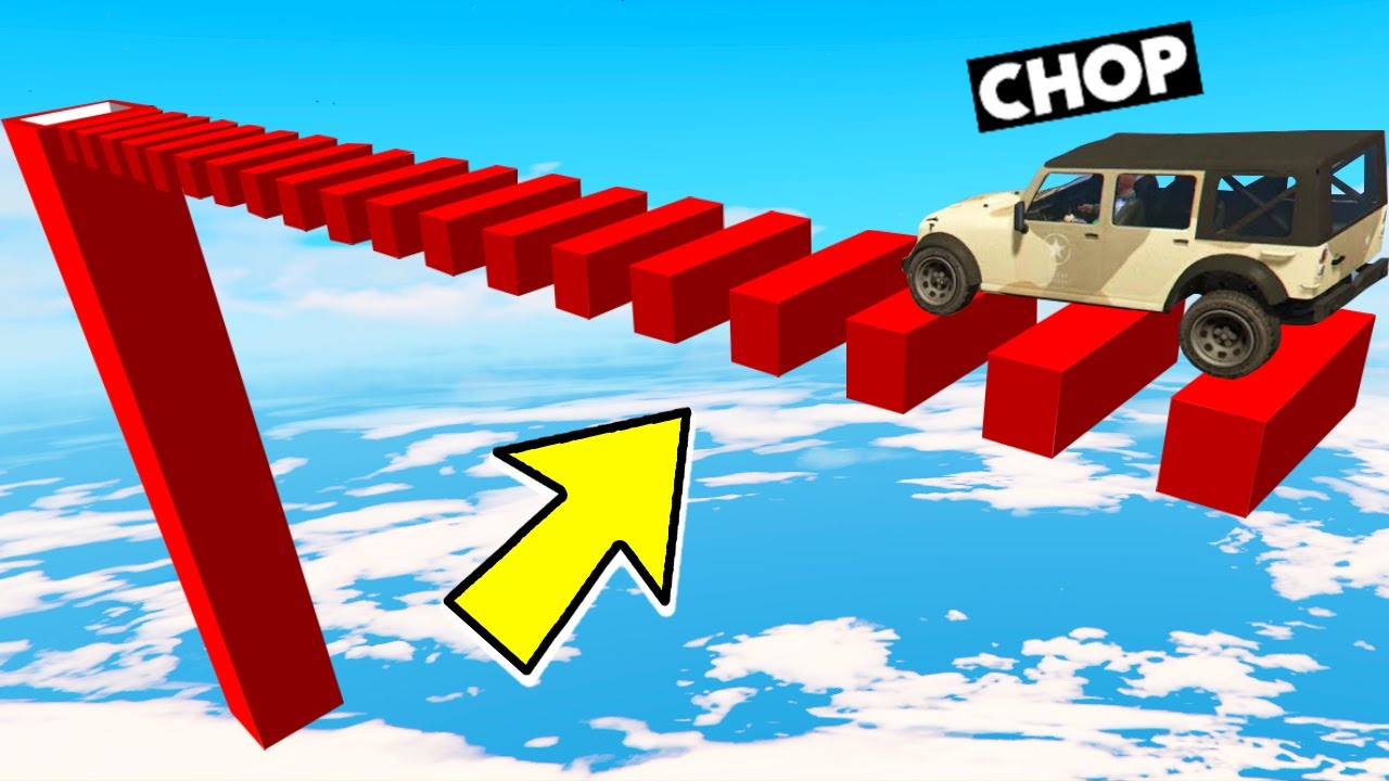 CHOP GOT TROLLED BY THIS ULTIMATE MEGA RAMP GTA 5
