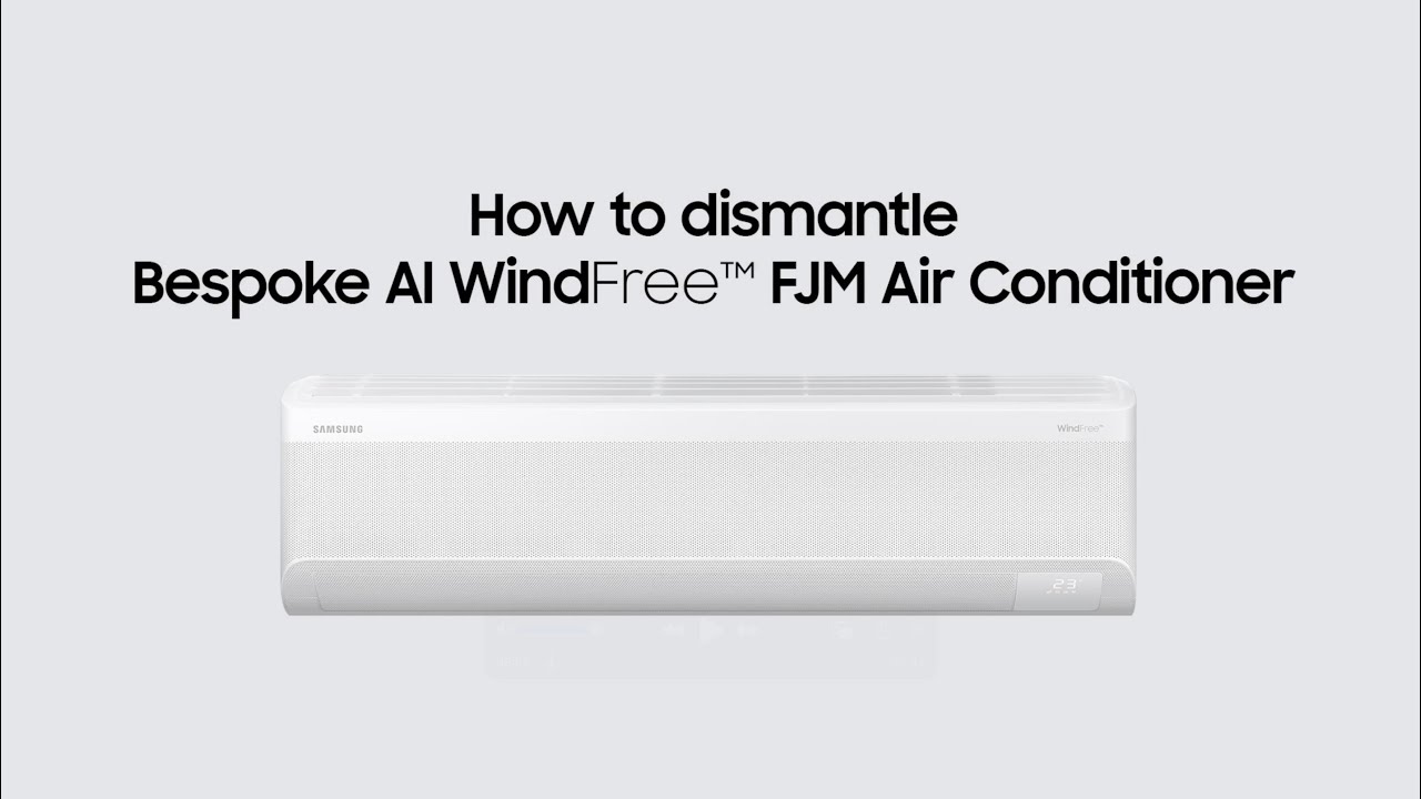 How to dismantle the Bespoke AI WindFree™ Aircon | Samsung
