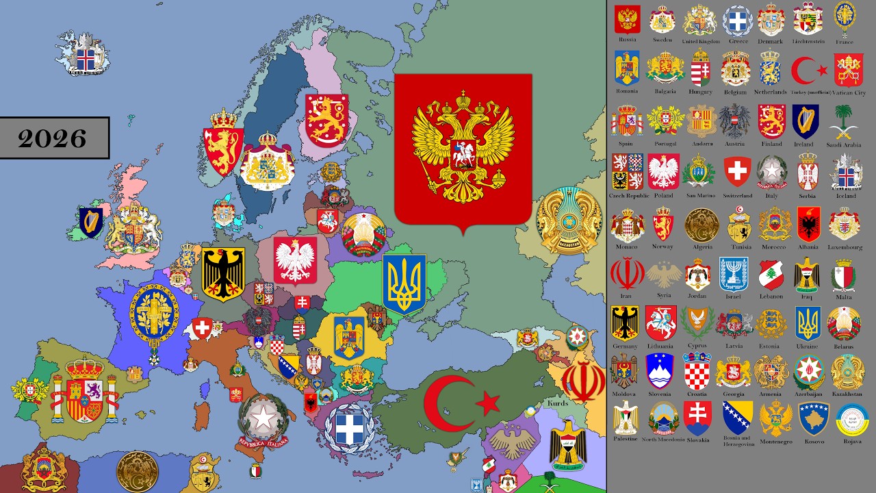 The History of European Coats of Arms: 1900&ndash;2026